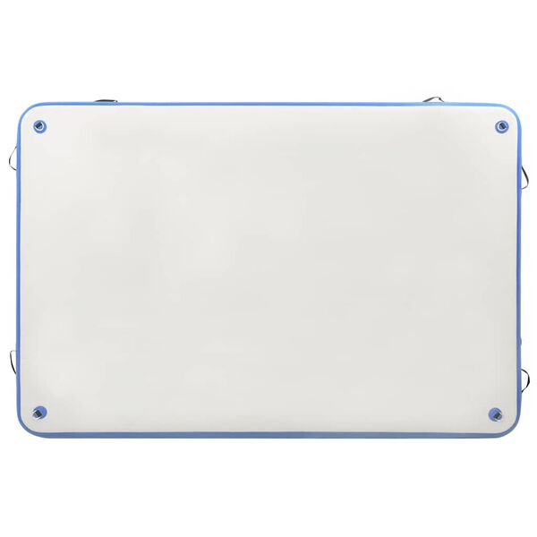 vidaXL Pont flottant gonflable Bleu et blanc 200x150x15 cm