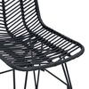 vidaXL Chaise de salle &agrave; manger 2 pcs Noir 44 x 47 x 85 cm
