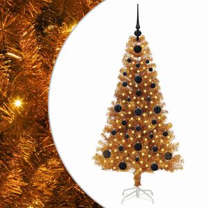 vidaXL Sapin de No&euml;l Dor&eacute; 120 cm PET