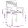 vidaXL Chaise de jardin 6 pcs Marron 56 x 57 x 87 cm