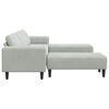 vidaXL Canap&eacute; de salon 3 pcs Gris clair