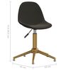 vidaXL Chaises pivotantes &agrave; manger lot de 4 Gris fonc&eacute; Velours