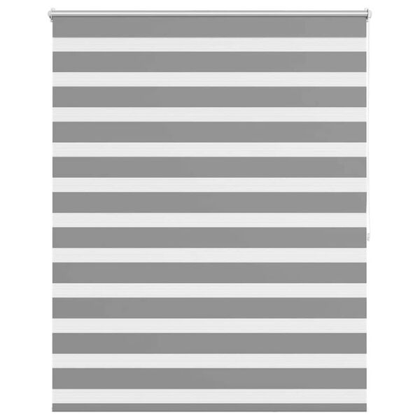 vidaXL Store v&eacute;nitien Zebra 140,9 x 175 cm, largeur du tissu 136,7 cm, gris