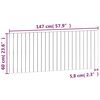 vidaXL T&ecirc;te de lit murale 147x3x60 cm Bois massif de pin