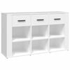 vidaXL Buffet Blanc 100x30x59,5 cm Bois d'ing&eacute;nierie