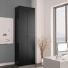 vidaXL Armoire de bureau Noir 60x32x190 cm Bois d'ingénierie