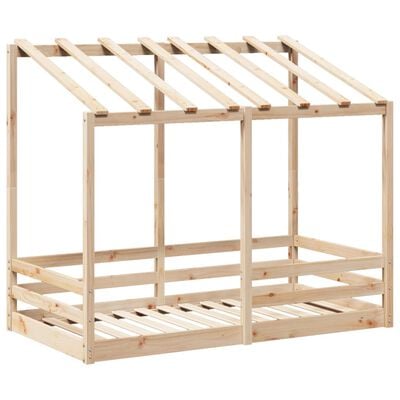 vidaXL Lit pour enfants avec toit 70x140 cm bois massif de pin