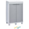 vidaXL Poubelle de jardin avec 3 sacs Gris clair 65x38x102 cm