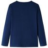 T-shirt enfants &agrave; manches longues bleu marine 128