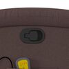 vidaXL Fauteuil inclinable de massage Marron fonc&eacute; Tissu