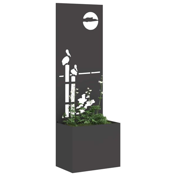 vidaXL &Eacute;cran de confidentialit&eacute; de jardin Fretwork Noir 50 x 140 cm