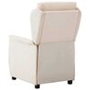 vidaXL Fauteuil inclinable Cr&egrave;me 66.5 x 94 x 101.5 cm Polyester