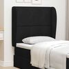 vidaXL Oreille de t&ecirc;te de lit Noir 80 x 23 x 6 cm Velours