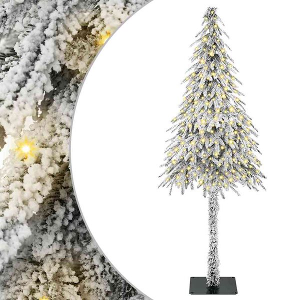 vidaXL Sapin de No&euml;l avec 300 LED Blanc 180 cm PE et Acier