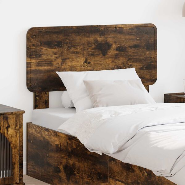 vidaXL T&ecirc;te de lit Ch&ecirc;ne fum&eacute; 80 cm Bois d'ing&eacute;nierie