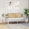 vidaXL Coussin de Dos Vert gris 140 x 50 cm Tissu en velours c&ocirc;tel&eacute;