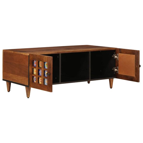 vidaXL Table basse Marron 100 x 54 x 40 cm Bois de mangue massif