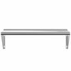vidaXL &Eacute;tag&egrave;re murale 100x30x31 cm argent&eacute; acier inoxydable
