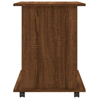 vidaXL Armoire roulante chêne marron 60x45x60 cm Bois d'ingénierie