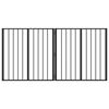 vidaXL Porte pour chien 2 pcs Noir 80 x 80 cm Acier galvanis&eacute;
