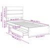 vidaXL Lit de Rangement Ch&ecirc;ne Sonoma 90 x 200 cm Bois d'ing&eacute;nierie