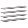vidaXL &Eacute;tag&egrave;res murales 4 pcs sonoma gris 80x20x1,5 cm bois ing&eacute;nierie