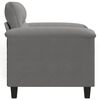 vidaXL Fauteuil gris fonc&eacute; 60 cm tissu microfibre
