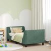 vidaXL Cadre de lit pour enfants avec t&ecirc;te de lit Vert Mer 80 x 160 cm
