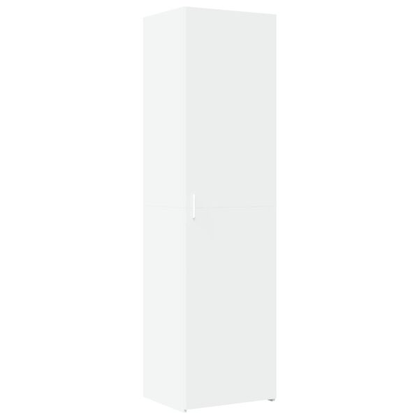 vidaXL Buffet haut blanc 50x42,5x185 cm bois d'ing&eacute;nierie