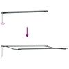 vidaXL Auvent R&eacute;tractable Blanc 400 &times; 300 cm Polyester et Acier