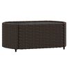 vidaXL Salon de jardin 4 pcs avec coussins Marron R&eacute;sine tress&eacute;e