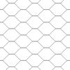 vidaXL Clôture hexagonale Gris 0,8 x 25 m PVC