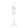 vidaXL Buste de pr&eacute;sentation Femme Blanc