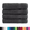 vidaXL Essuie-mains de qualit&eacute; sup&eacute;rieure SOLUND 4 pcs anthracite
