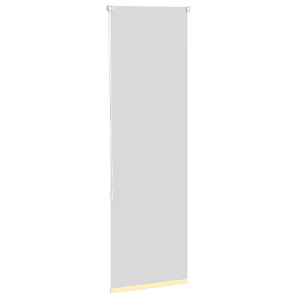vidaXL Store enrouleur occultant jaune largeur du tissu 45,7 cm