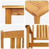 vidaXL Ensemble de salle &agrave; manger pour jardin 5 pcs Marron