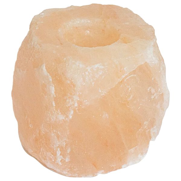 vidaXL Supports de bougies en sel Rose Sel de Roche