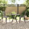 vidaXL Ensemble de bistrot 3 pcs bronze aluminium coul&eacute;