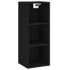 vidaXL Buffet haut Noir 34,5x34x180 cm Bois d'ing&eacute;nierie
