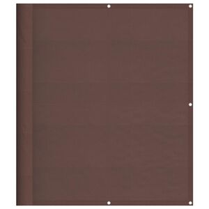 vidaXL &Eacute;cran de balcon marron 120x700 cm 100% polyester oxford