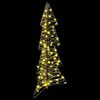 vidaXL Sapin de No&euml;l avec 100 LED Blanc chaud 120 cm Rotin