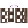 vidaXL Biblioth&egrave;que d'angle &agrave; 4 niveaux ch&ecirc;ne marron bois d'ing&eacute;nierie