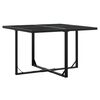 vidaXL Ensemble &agrave; manger de jardin 5 pcs Noir R&eacute;sine tress&eacute;e