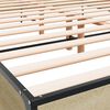vidaXL Cadre de lit sans matelas ch&ecirc;ne sonoma 135x190 cm