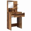 vidaXL Tables de maquillage pour chambre avec tiroir Bois Ancien