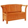 vidaXL Banc ext&eacute;rieur Marron 119 x 44 x 76 cm Bois de pin massif