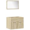 vidaXL Ensemble de meubles de salle de bain 5 pcs ch&ecirc;ne sonoma
