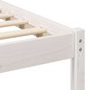 vidaXL Cadre de lit avec t&ecirc;te de lit Blanc 200 x 200 cm Pin massif