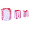 vidaXL Décoration de boîte cadeau 3 pcs Blanc froid 20 x 20 x 21 cm