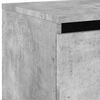vidaXL Tables de chevet murales avec lumi&egrave;res LED 2 pcs gris b&eacute;ton